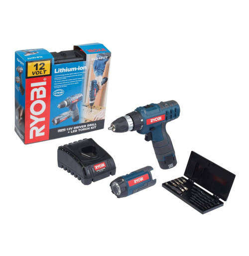 Ryobi 12V Li-Ion Drill Driver Kit